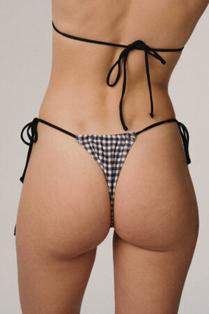 SUBLIME ESTUDIO Belleza bikini Bottom - Vichy Cake Black
